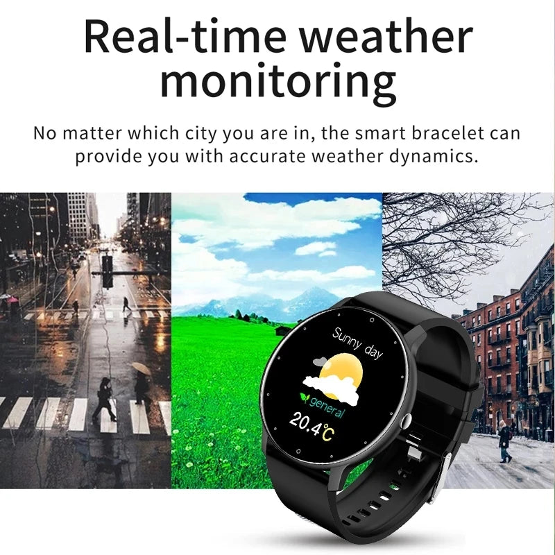 Smartwatch LIGE 2026 com Monitor Cardíaco e Fitness para Android e iOS
