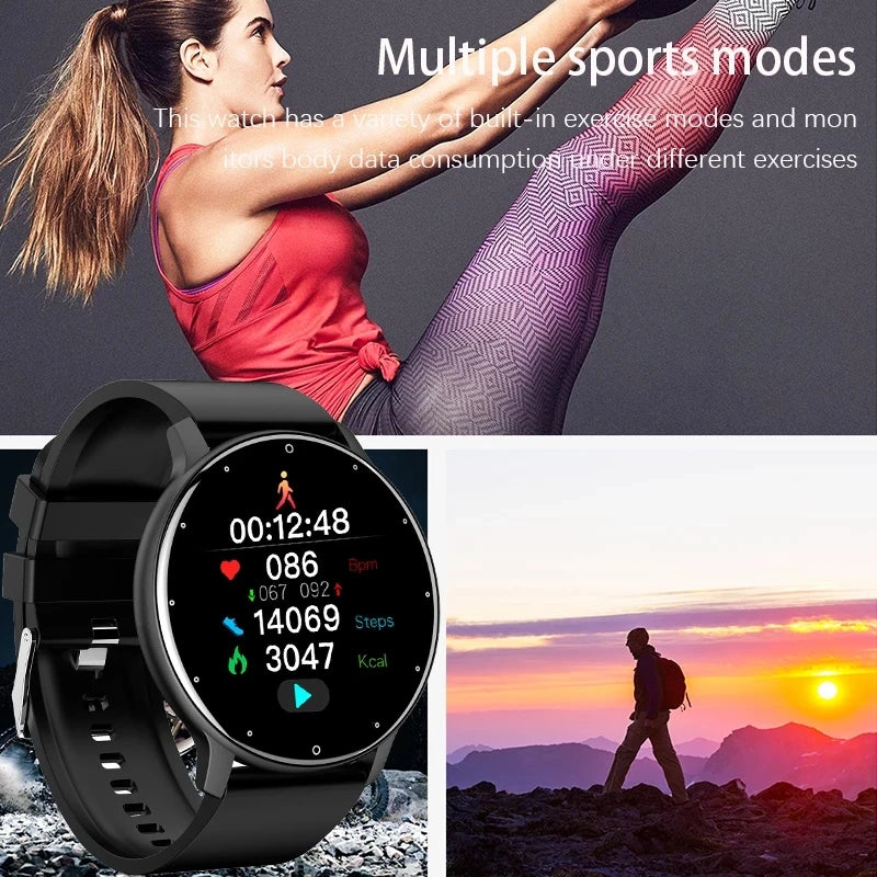 Smartwatch LIGE 2026 com Monitor Cardíaco e Fitness para Android e iOS