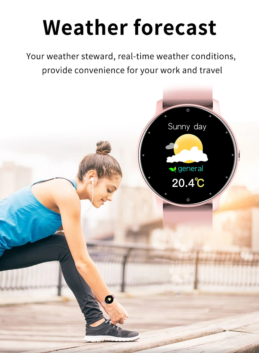 Smartwatch LIGE 2026 com Monitor Cardíaco e Fitness para Android e iOS