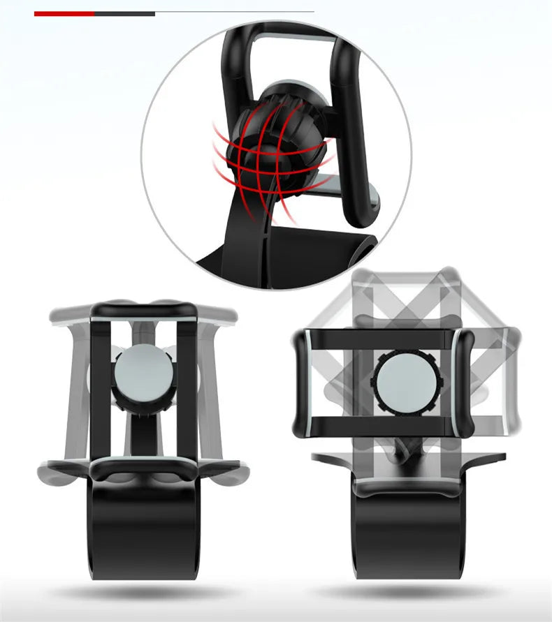 Suporte Telefónico para Carro 360° Rotativo — Dashboard Universal
