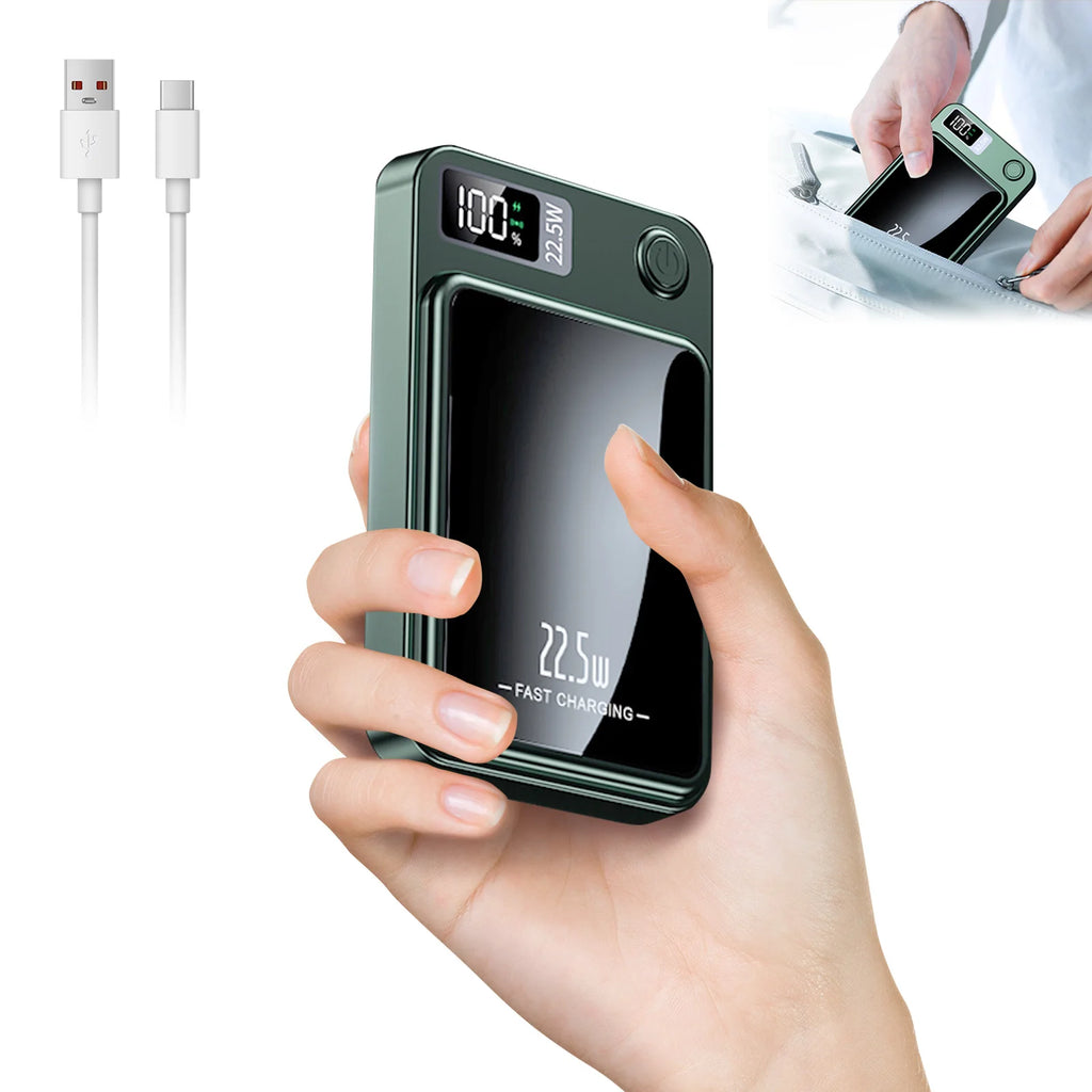 Power Bank Magnético Sem Fios 10000mAh 22.5W