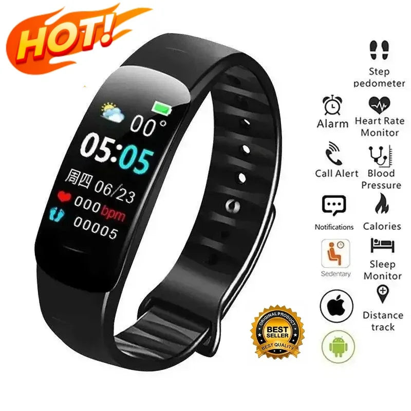 Smartwatch Redondo Clássico AMOLED — Chamadas Bluetooth, Saúde Completa e Design Atemporal