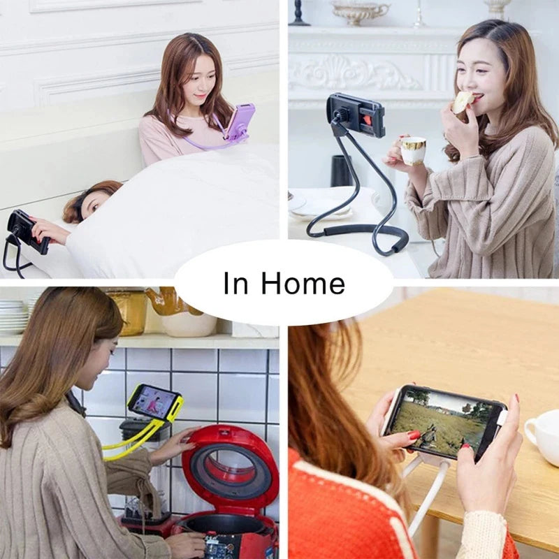 Suporte Flexível para Telefónico ao Pescoço 360° Hands-Free