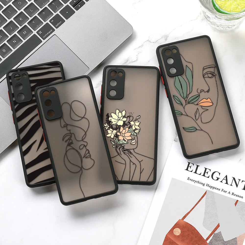 Capa Matte Estética para Samsung Galaxy S Series