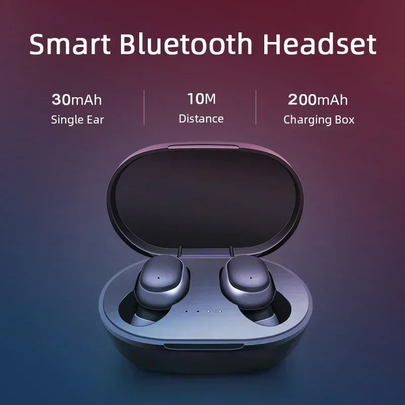 Earbuds TWS Bluetooth 5.3 com Cancelamento de Ruído Ativo — HiFi, À Prova de Água e 5 Cores