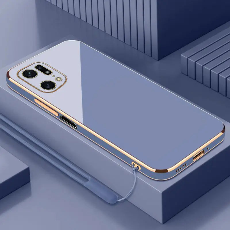 For OPPO Find x6 pro Case oppo Find X5 Pro x5 Find x3 Pro X2 Lite X5 Lite x3neo Case Luxury Square Plating Shockproof Back Cover