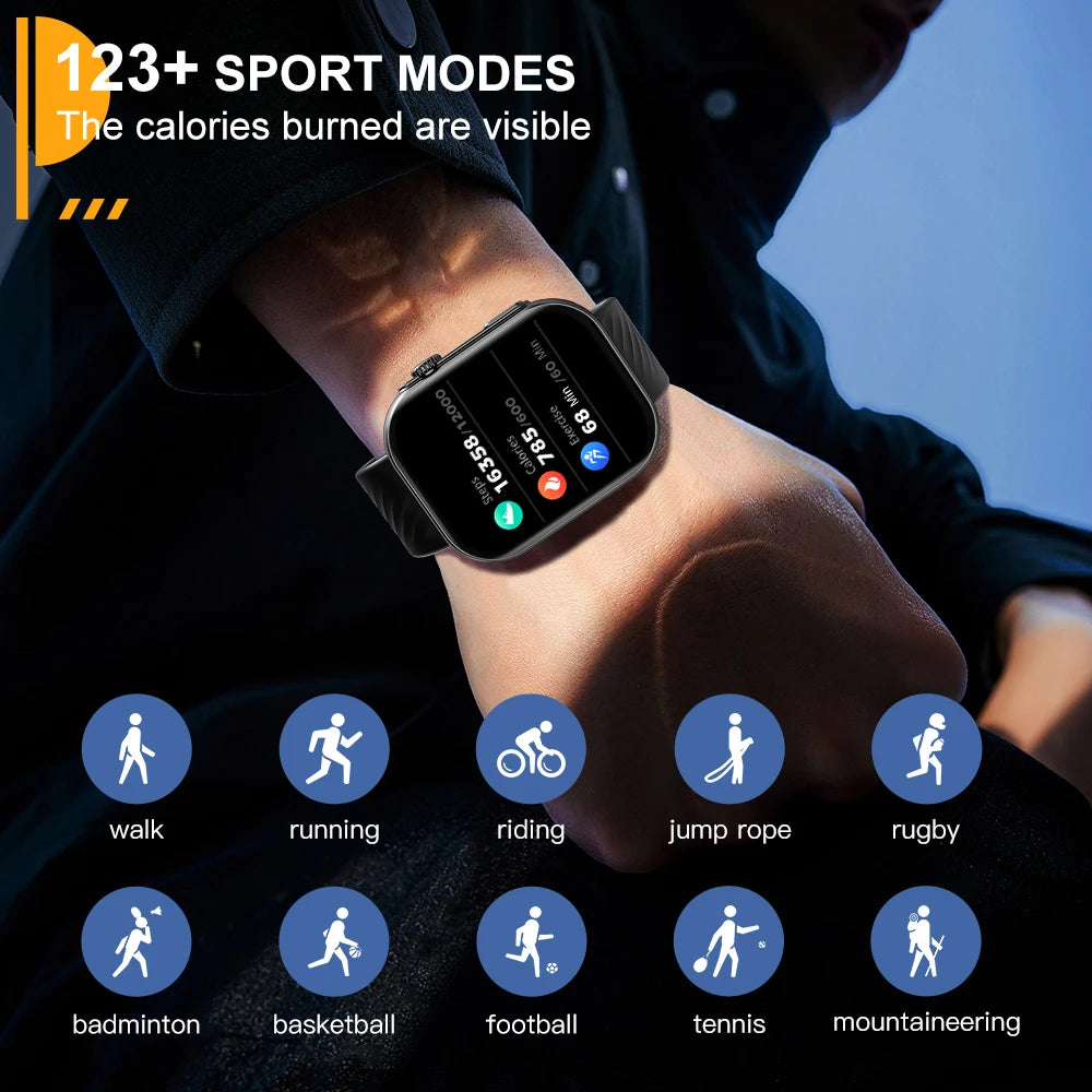 Smartwatch 2.01'' com GPS Integrado, IP68 e 100+ Modos Desportivos