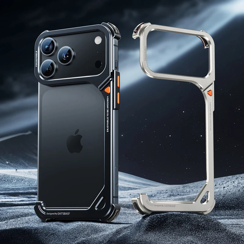 Capa Minimalista MagSafe com Suporte para iPhone 17 Pro Max