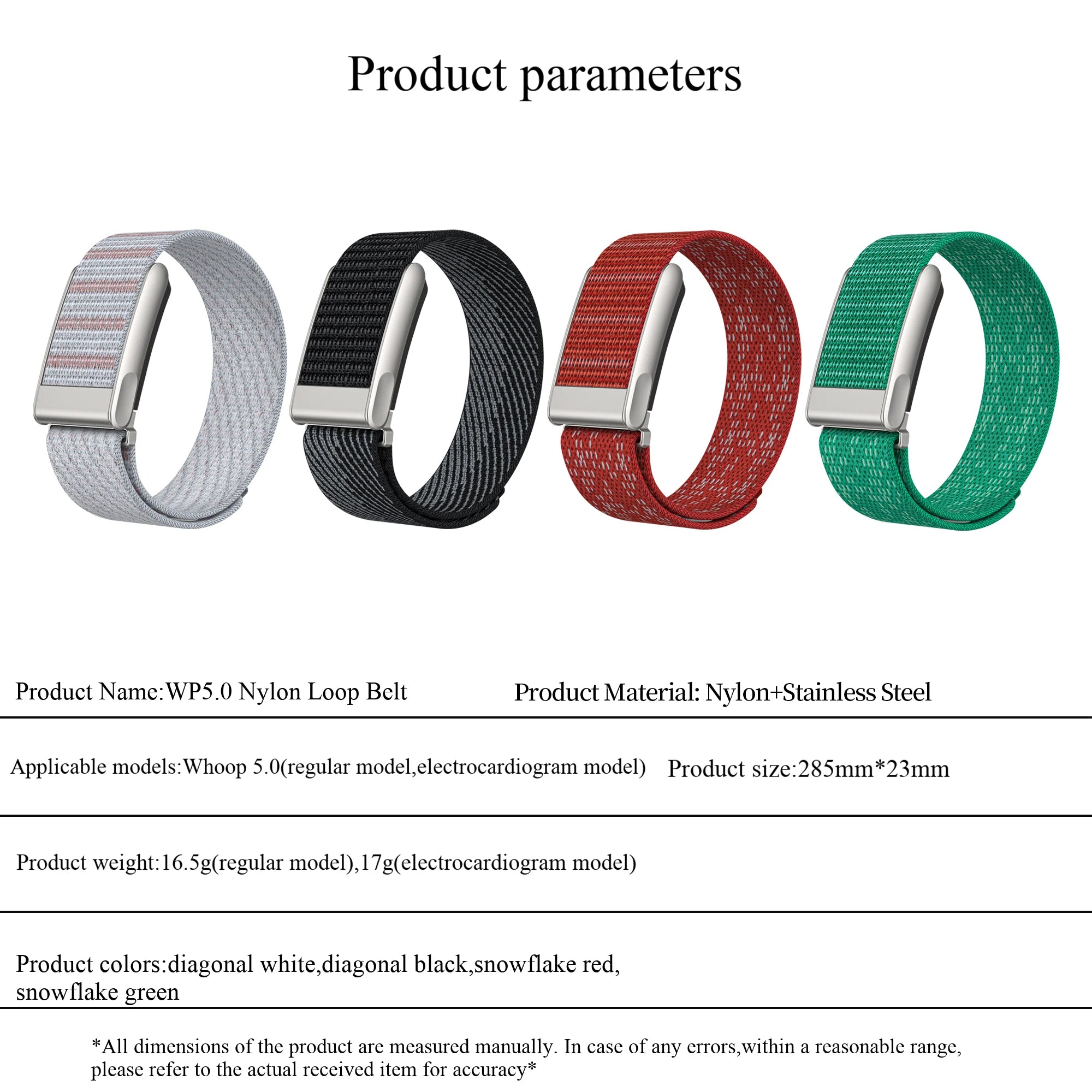 Bracelete Nylon Desportivo para Whoop 5.0