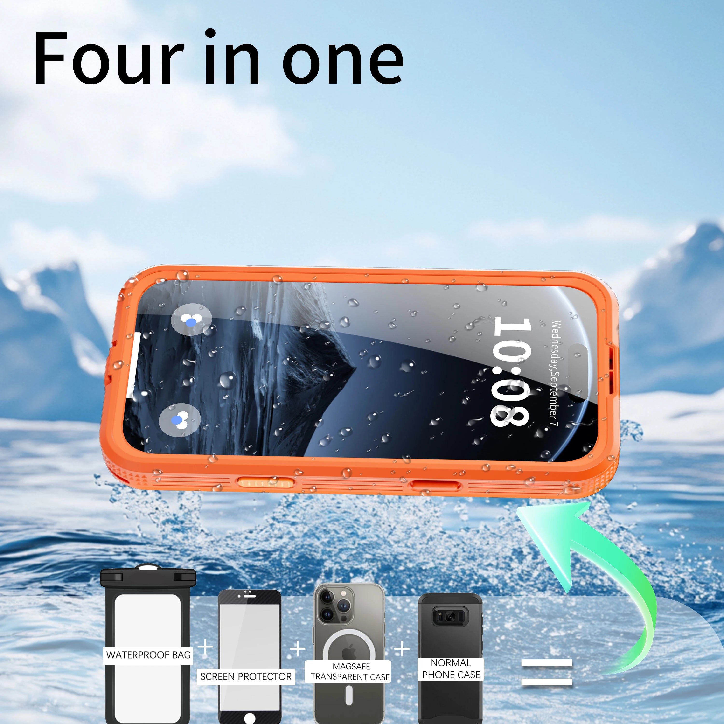 Capa Impermeável IP68 Magnética Shellbox para iPhone 17