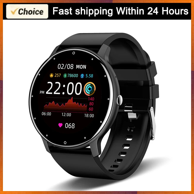 Smartwatch LIGE 2026 com Monitor Cardíaco e Fitness para Android e iOS