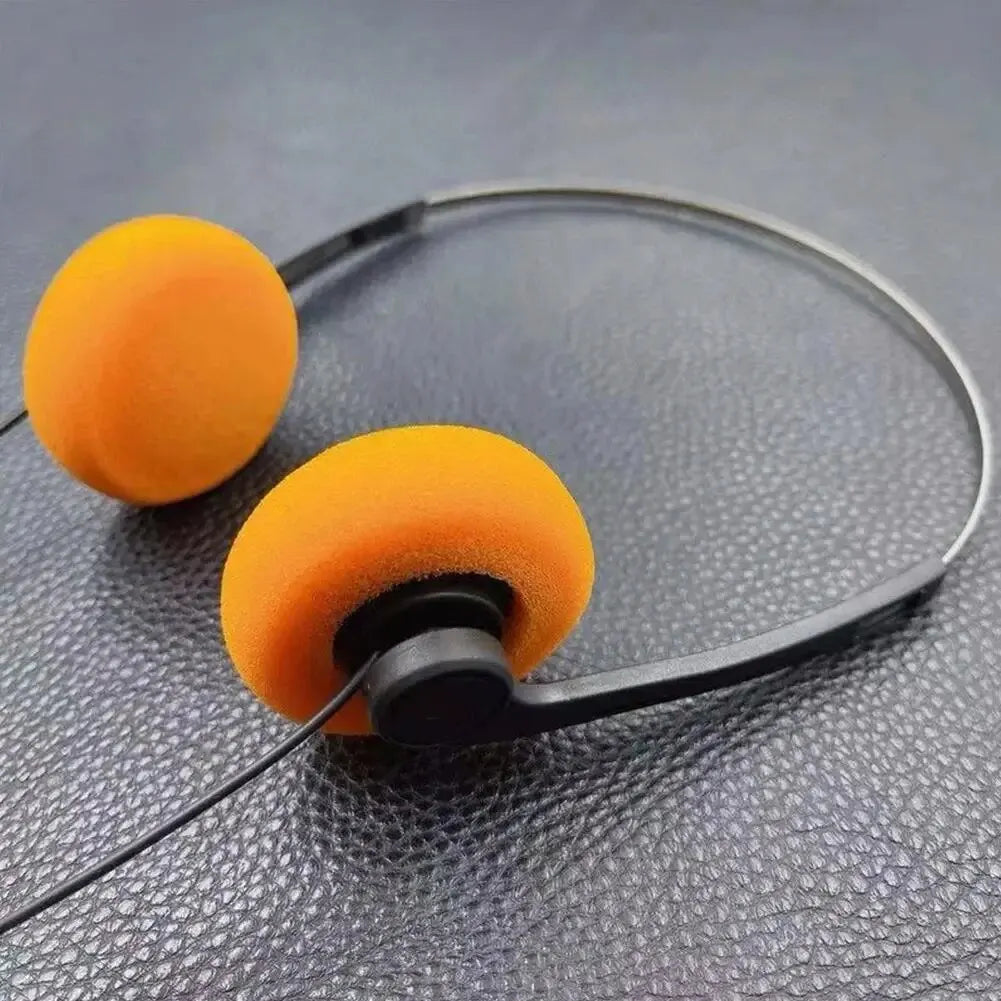 Auscultadores com Fio 3.5mm Memory Foam — Leves e Confortáveis