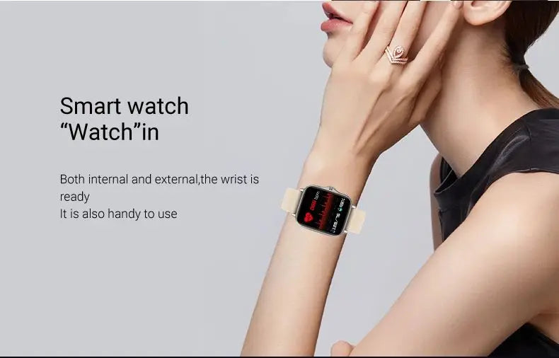 Smartwatch Bluetooth 1.44'' com Monitor de Saúde, Oxigénio e Pressão