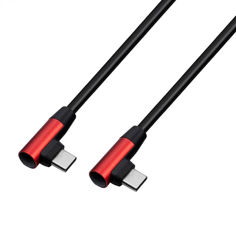 Cabo USB-C em Ângulo 90° 60W 480Mbps — 20cm/50cm/1m/2m