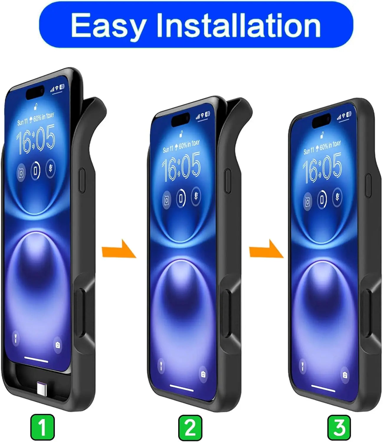 Magnetic Wireless Charging Cover For iPhone 17 Pro Battery Charger Case Power Bank Charger Power case for Magsafe battery pack