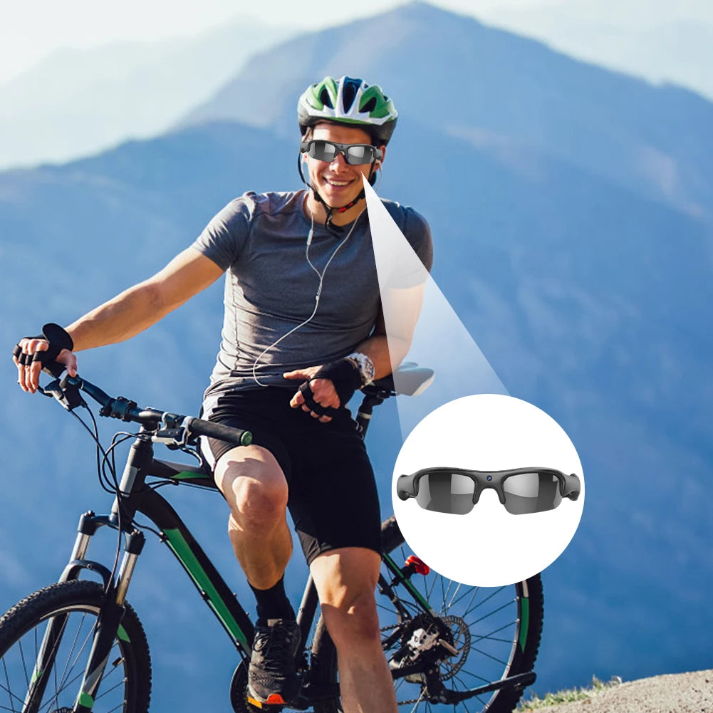 Óculos de Sol com Câmara WiFi 1080P — Gravação HD para Carro, Ciclismo, Caminhadas e Pesca