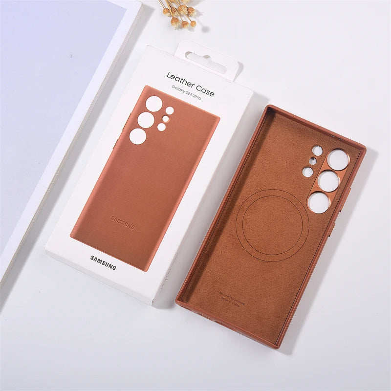 Capa Couro MagSafe para Samsung Galaxy S Series