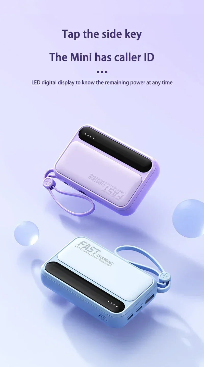 Power Bank Lenovo Mini 120W com 4 Cabos Integrados