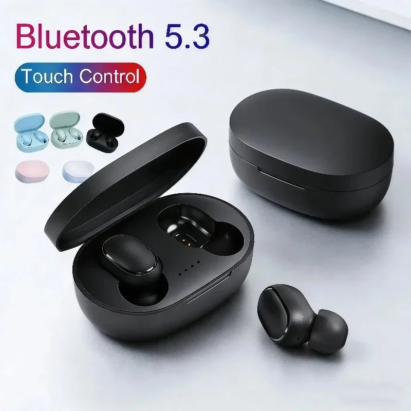 Earbuds TWS Bluetooth 5.3 com Cancelamento de Ruído Ativo — HiFi, À Prova de Água e 5 Cores