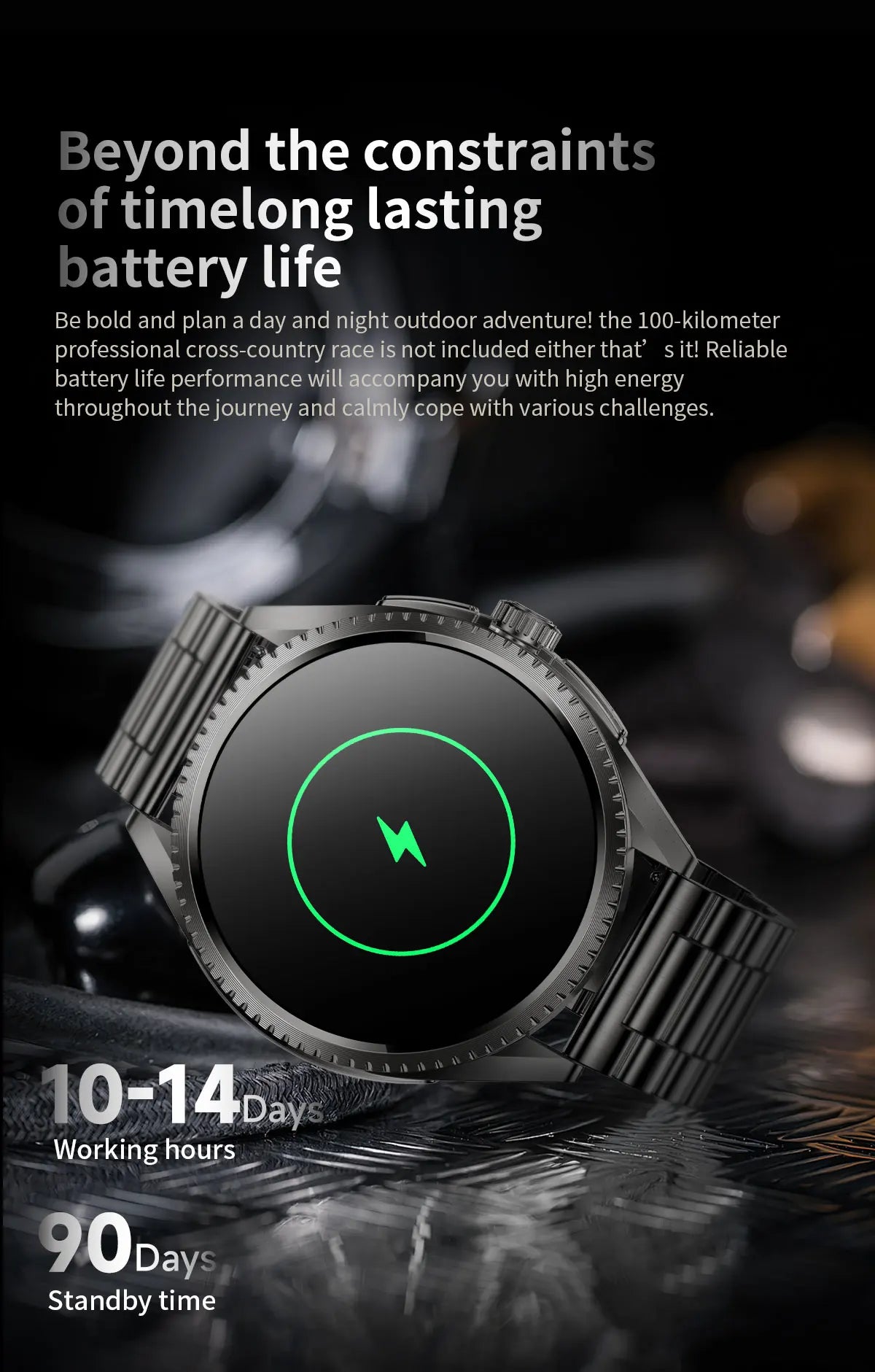 Smartwatch 2026 — NFC, GPS, Bússola, Altitude e Monitorização de Saúde Completa