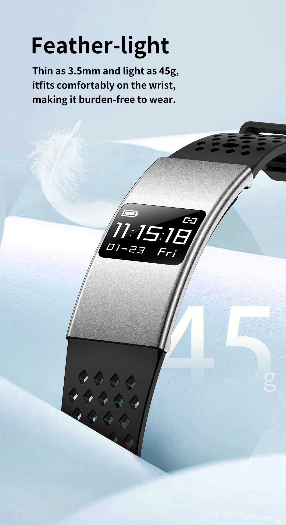 Smartwatch 2026 Estiloso — Múltiplos Modos de Exercício, IPX8 e Presente Perfeito