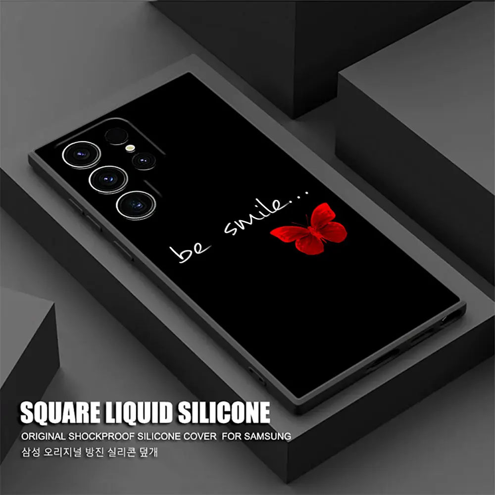 Capa Silicone Borboleta para Samsung Galaxy S Series