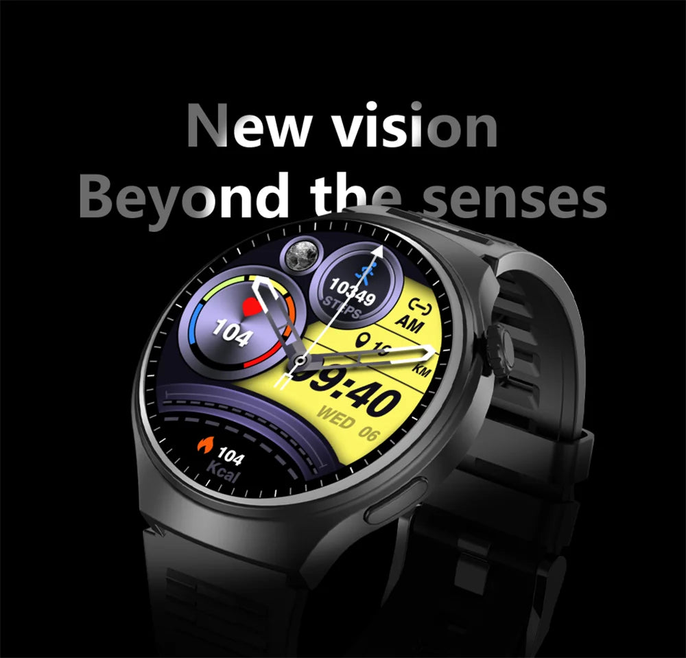 Smartwatch GT4 HD 1.52'' com Chamadas Bluetooth e Assistente de Voz