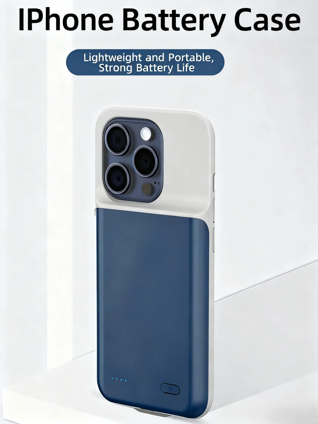 Capa com Bateria 6800mAh para iPhone 17, 16, 15, 14, 13, 12, 11 Series — Power Bank Portátil