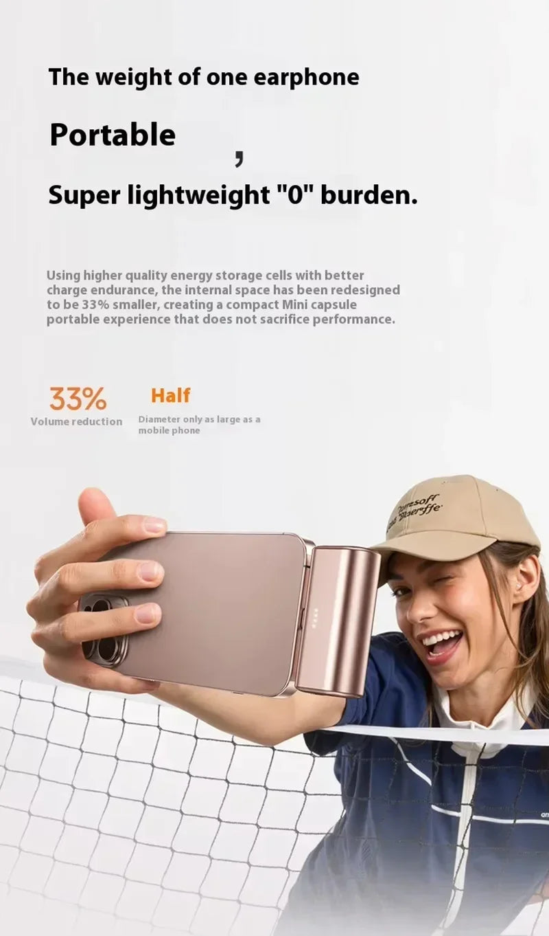 Power Bank Mini Lenovo 22.5W Carregamento Rápido