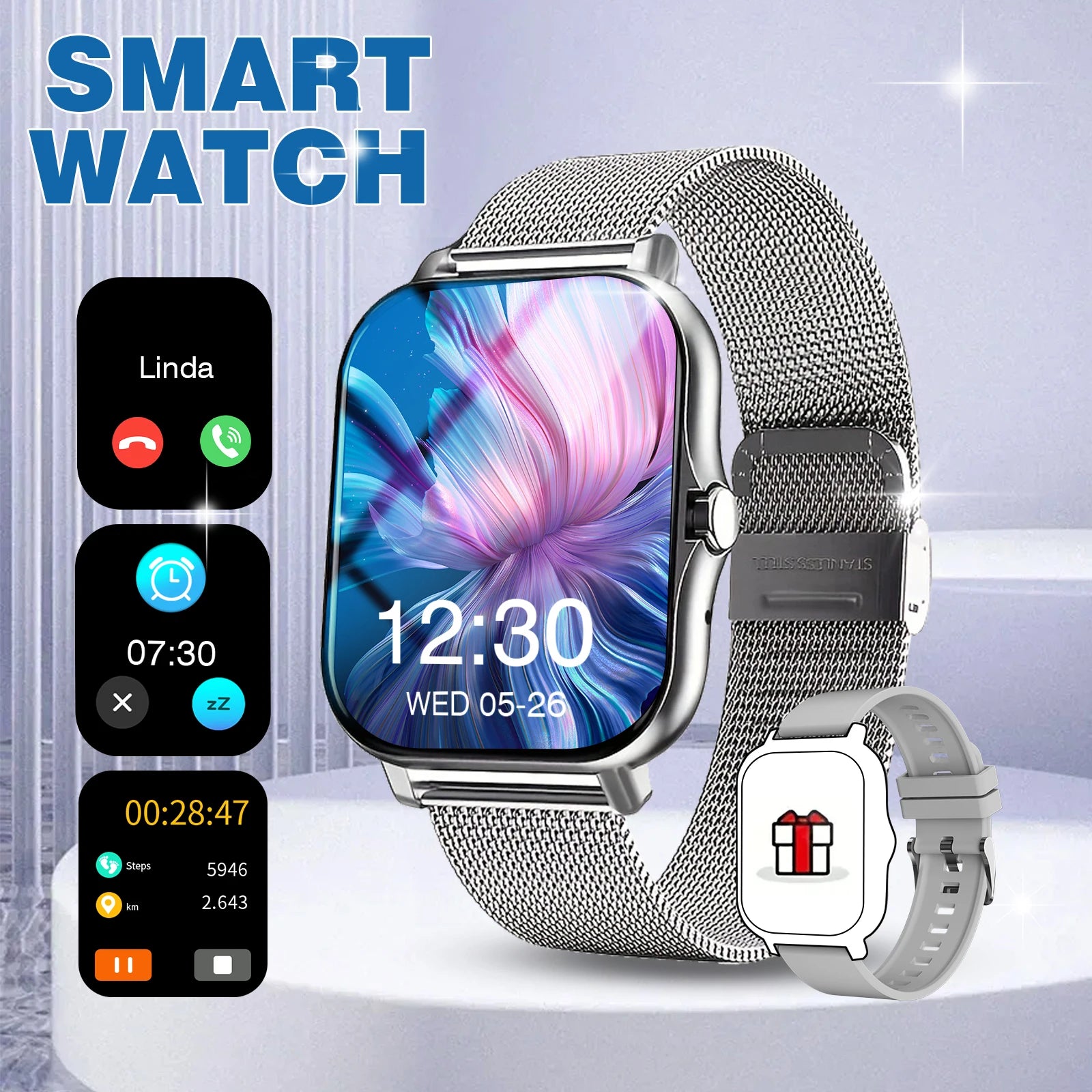 Xiaomi Redmi Watch 5 Active — Ecrã AMOLED 2.07'', GPS, 5ATM e 20 Dias de Bateria