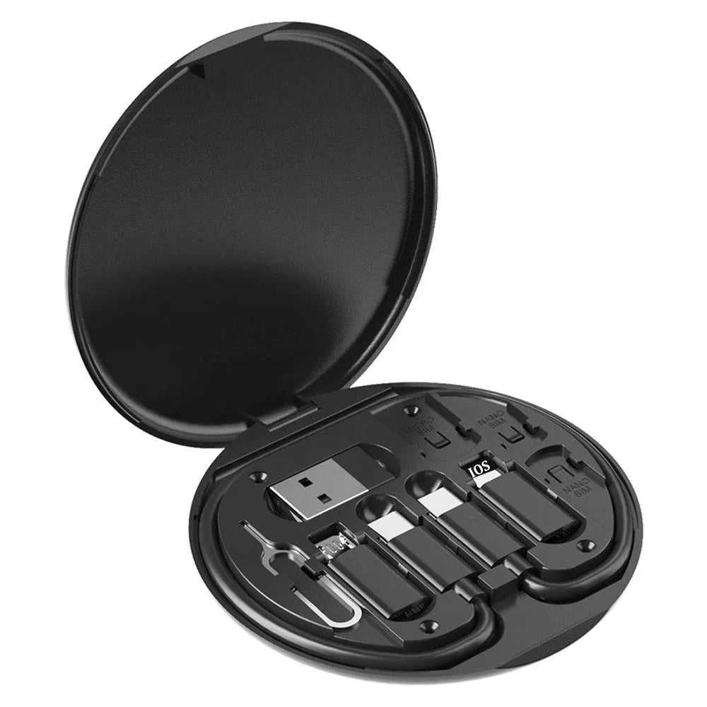 Kit de Adaptadores USB-C 60W — Lightning, Micro USB e Type-C Tudo em Um