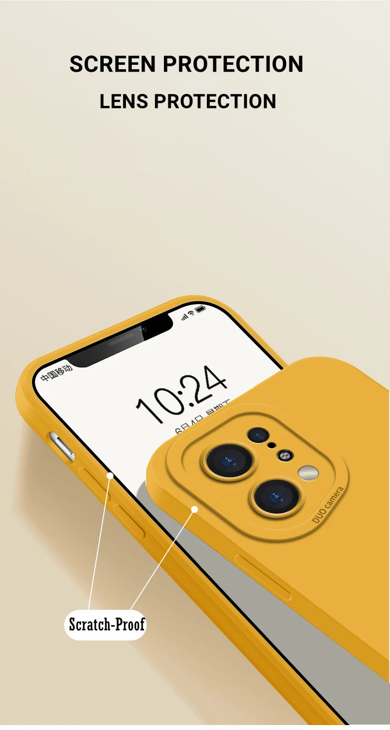 Fashion Lens Protection Liquid Silicone Phone Case for OPPO Find X5 X6 X7 Pro X3 Lite Built-in Fluff Shockproof Soft Cover Shell