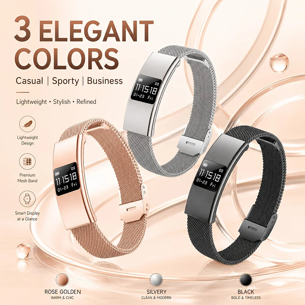 Smartwatch 2026 Estiloso — Múltiplos Modos de Exercício, IPX8 e Presente Perfeito
