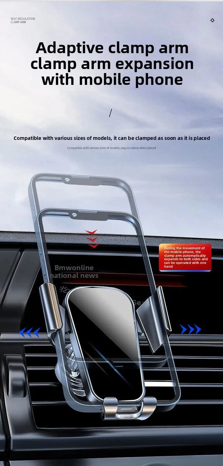 Suporte de Telefónico para Carro — Clip Grelha de Ventilação Universal