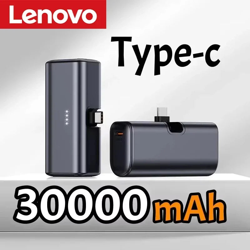 Power Bank Mini Lenovo 22.5W Carregamento Rápido