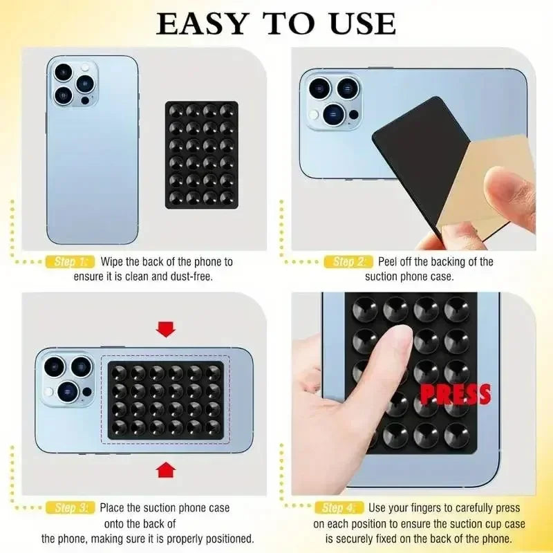 Suporte de Silicone com Ventósa para Telefónico — Multifuncional