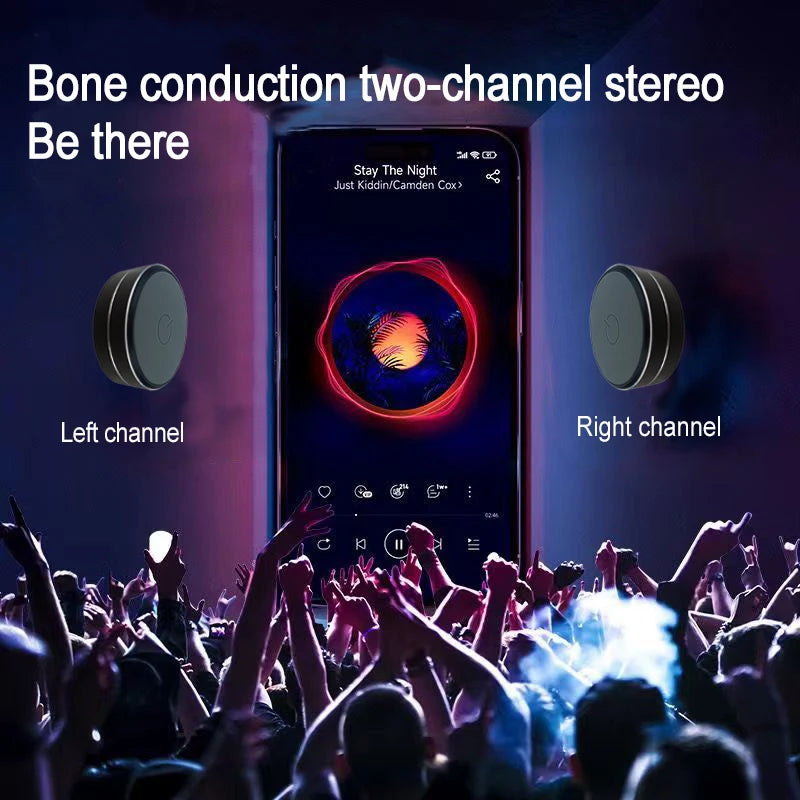 Coluna Bluetooth Bone Conduction TWS — HiFi Bass, Wearable e Áudio Dinâmico por Ressonância