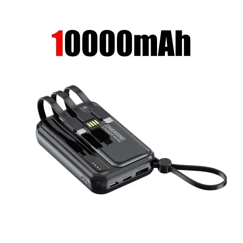 Power Bank Lenovo Mini 120W com 4 Cabos Integrados
