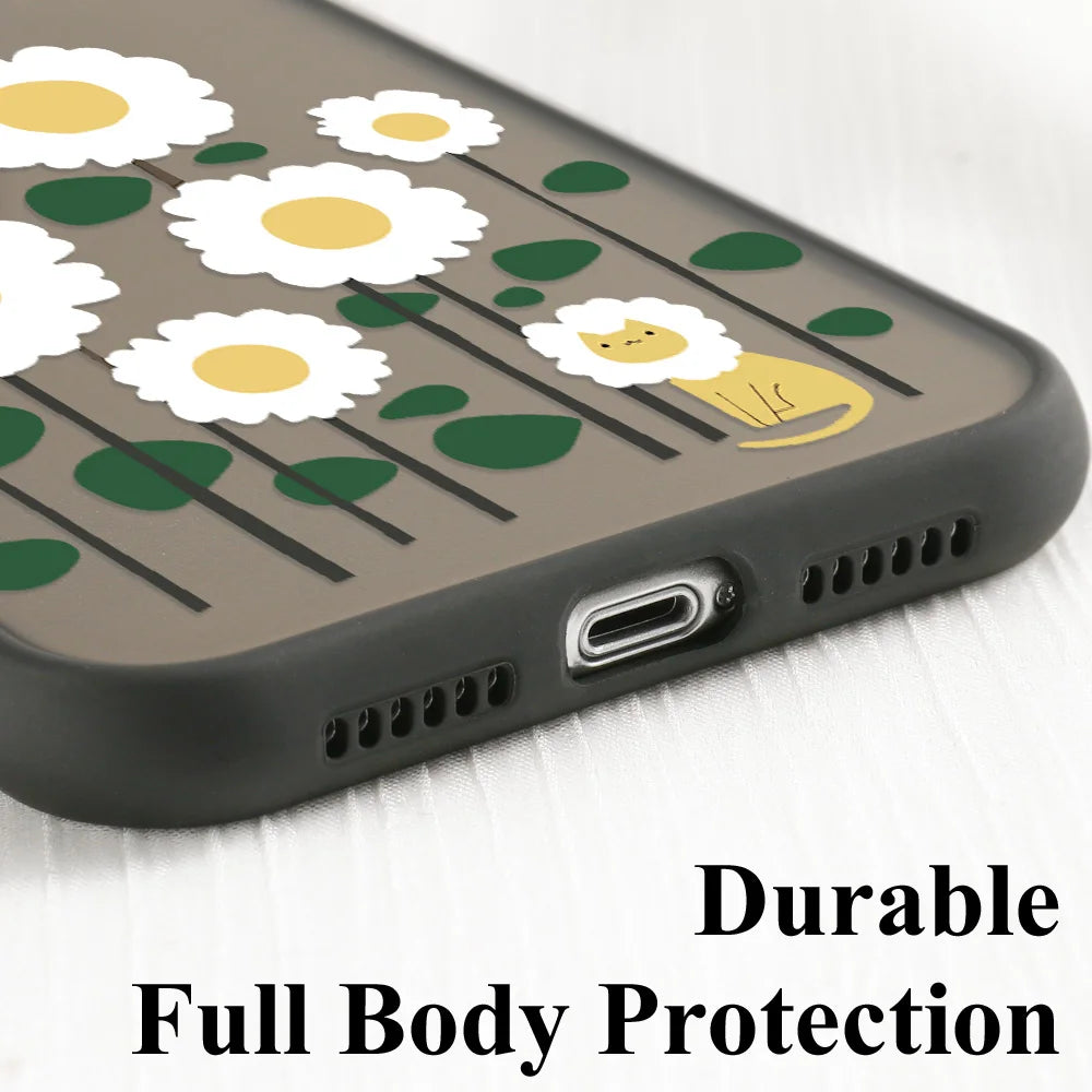 Capa com Padrão Floral Rosa para Samsung Galaxy S Series