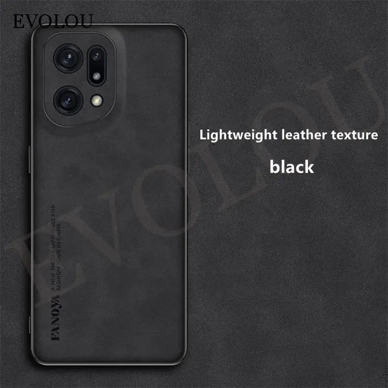 For Oppo Find X5 Pro Case Luxury Sheepskin Leather Silicone Shockproof Bumper Cover for OPPO Find X5 X3 Lite X3Neo x7ultra Shell