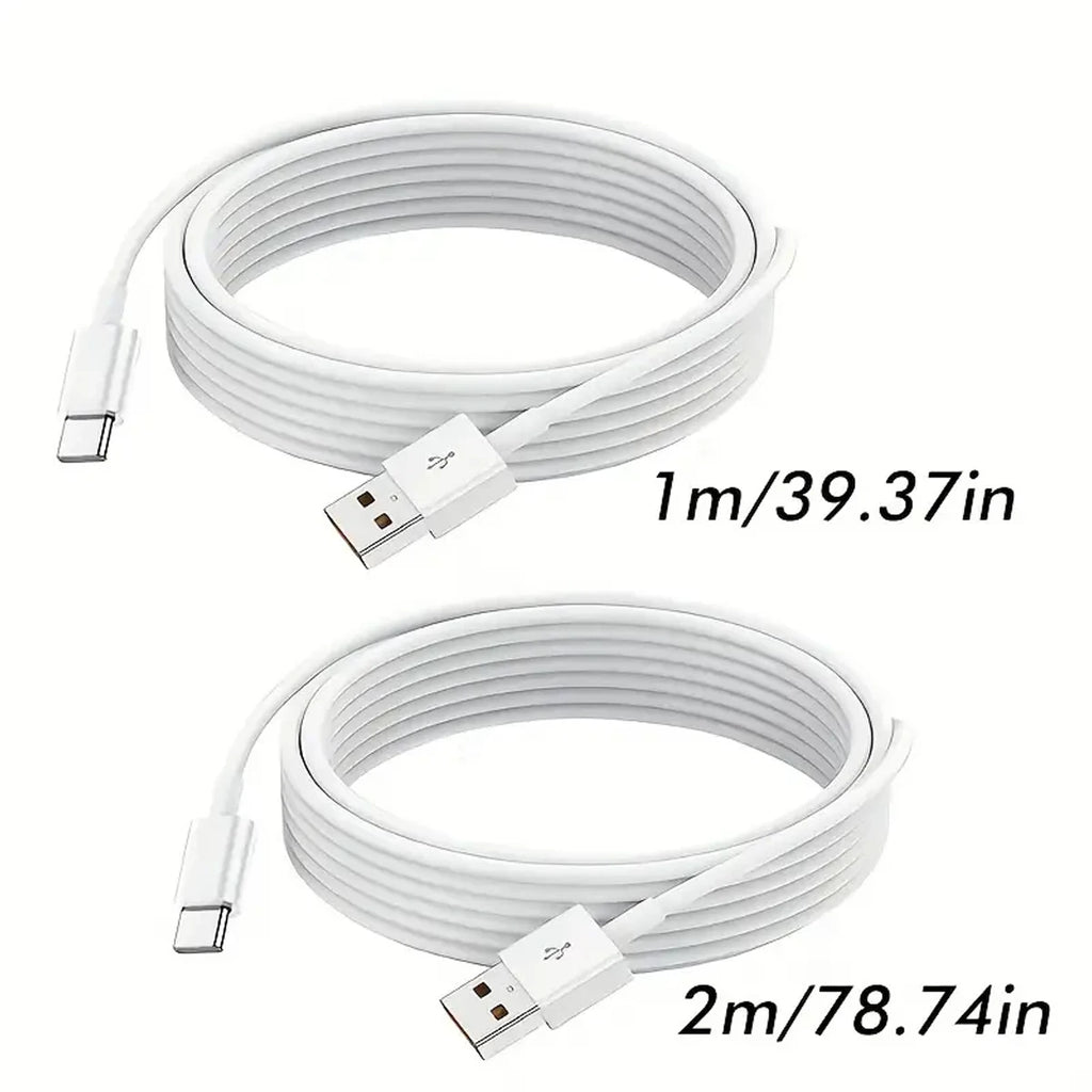 Cabo USB-A para USB-C Carregamento Rápido — 1m e 2m