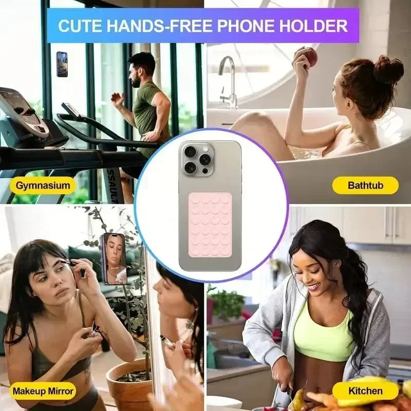Suporte de Silicone com Ventósa para Telefónico — Multifuncional