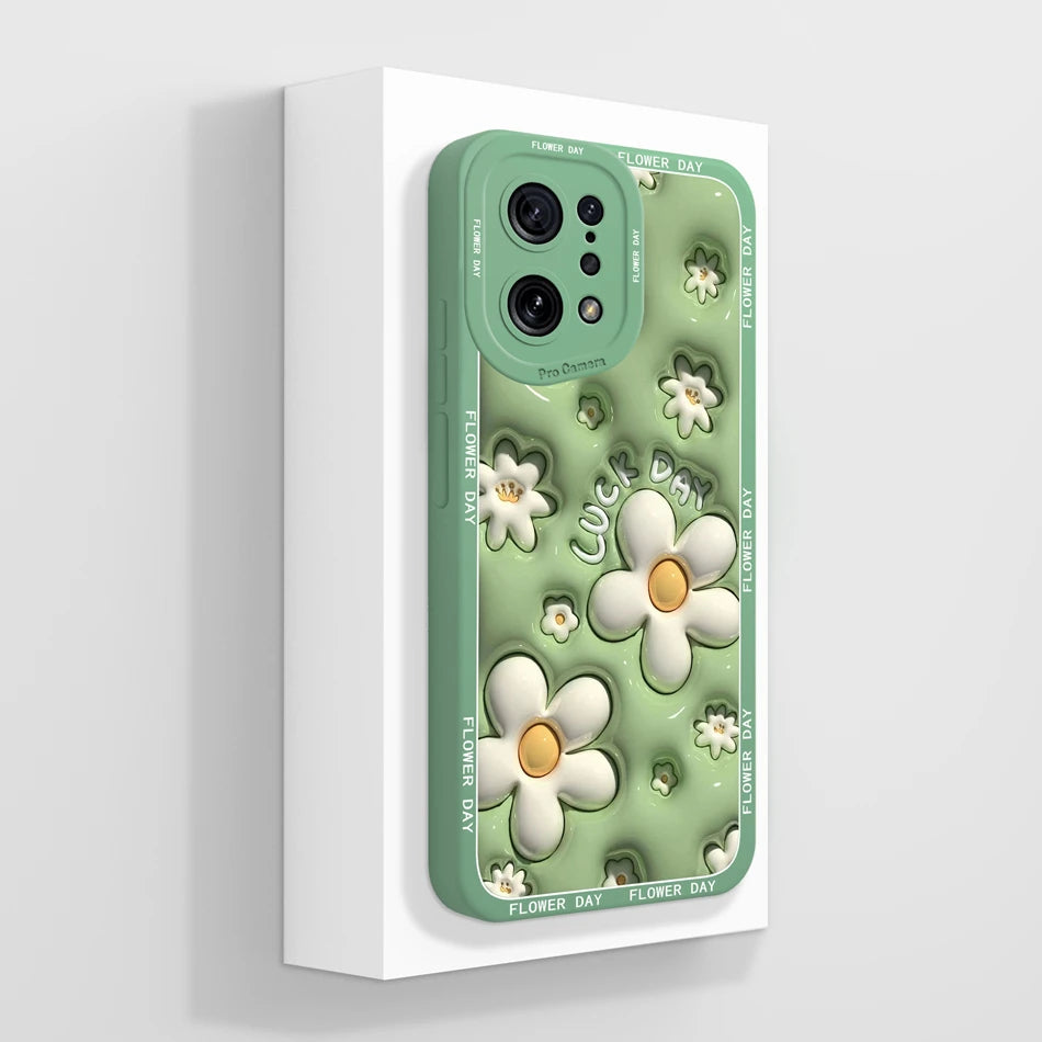 Capa Silicone Líquido Estilo Artístico para OPPO Find X5 Pro Lite