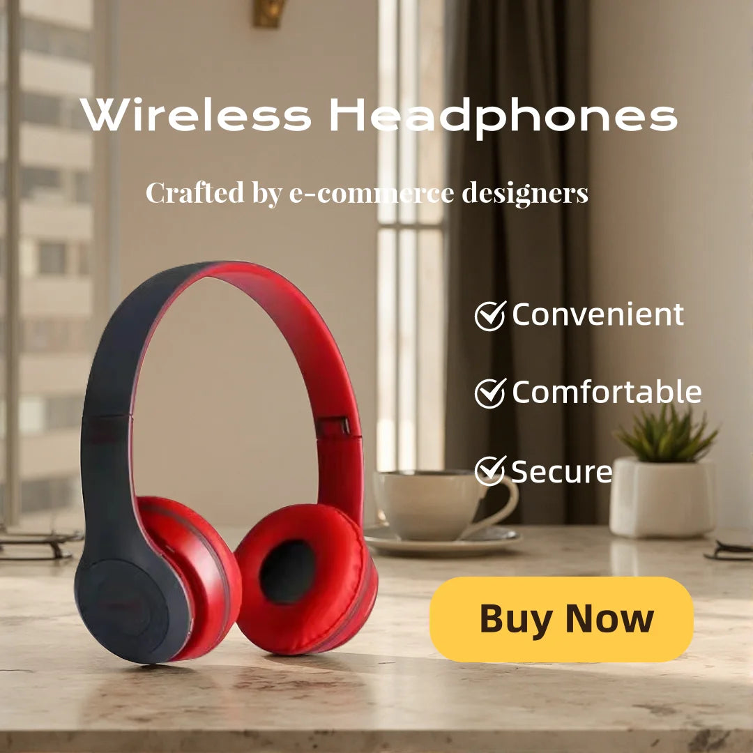 Headphones Bluetooth HiFi Over-Ear — Redução de Ruído, Microfone e Conforto para Viagem