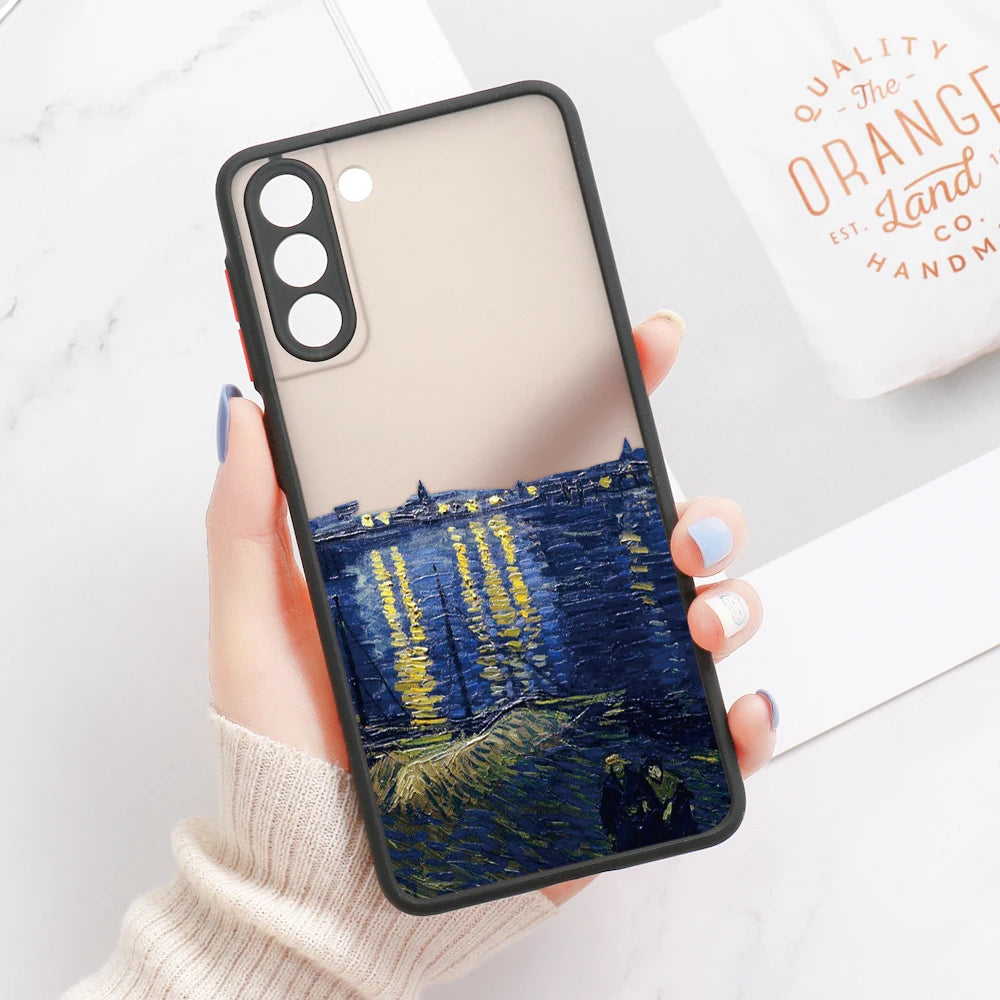 Capa com Padrão Floral Rosa para Samsung Galaxy S Series