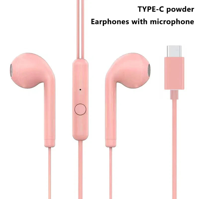 Auriculares com Fio em Metal com Microfone e Controlo de Volume