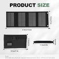 Painel Solar Portátil Dobrável 40W USB para Campismo e Caminhadas