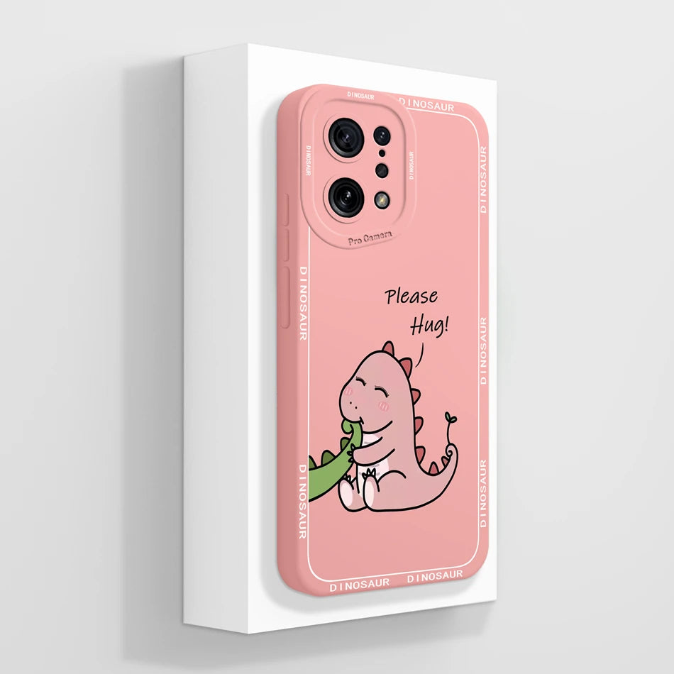 Capa Silicone Líquido Estilo Artístico para OPPO Find X5 Pro Lite
