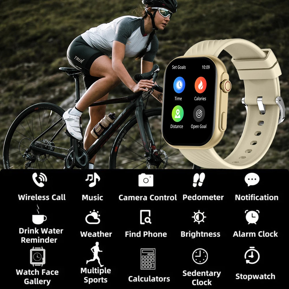 Smartwatch 2.01'' com GPS Integrado, IP68 e 100+ Modos Desportivos
