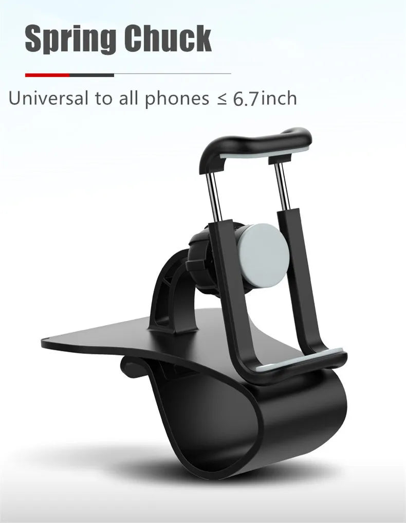 Suporte Telefónico para Carro 360° Rotativo — Dashboard Universal